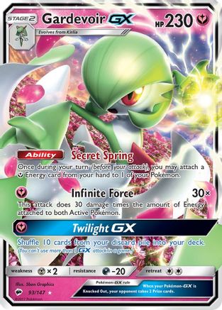 Gardevoir GX (93) Holofoil - SM  Burning Shadows