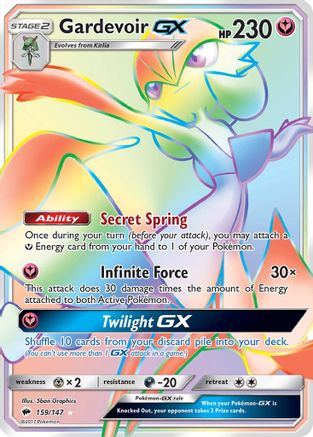 Gardevoir GX (Secret) (159) Holofoil - SM  Burning Shadows
