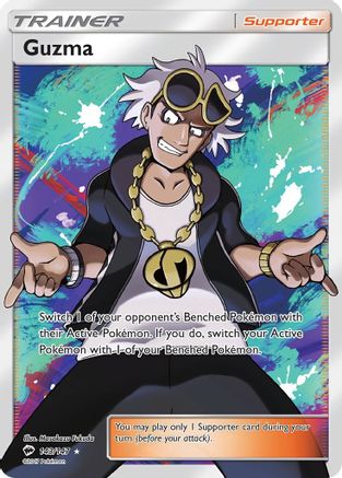 Guzma (Full Art) (143) Holofoil - SM  Burning Shadows