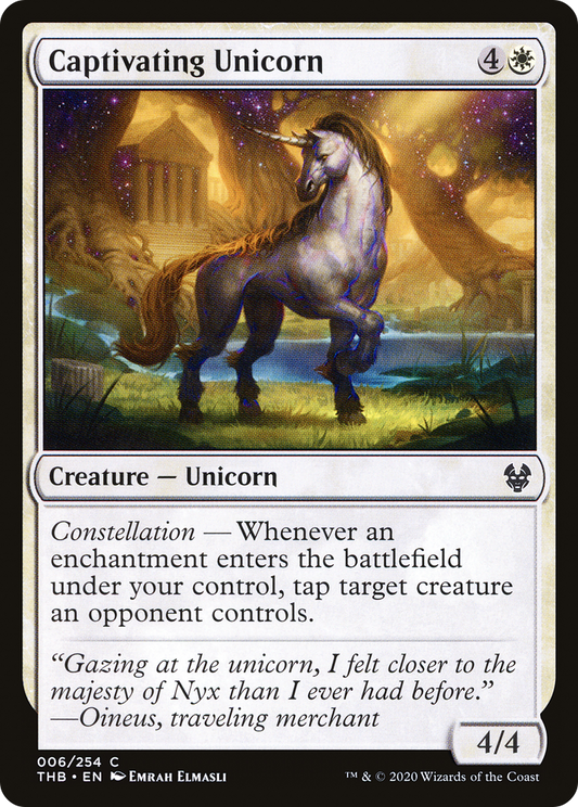 Captivating Unicorn [Theros Beyond Death] Foil