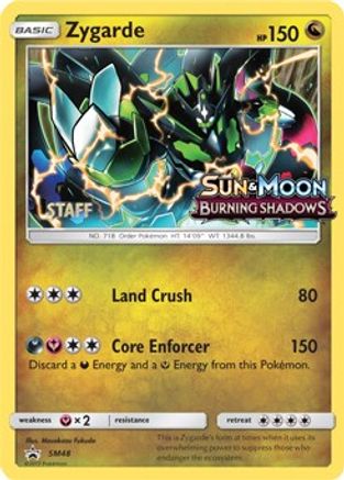 Zygarde (SM48) (Staff Prerelease Promo) [Sun & Moon: Black Star Promos] | Silver Goblin