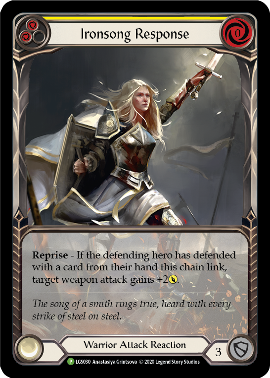 Ironsong Response (Yellow) [LGS030] (Promo) | Silver Goblin