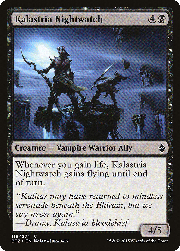 Kalastria Nightwatch (115) Foil - Battle for Zendikar