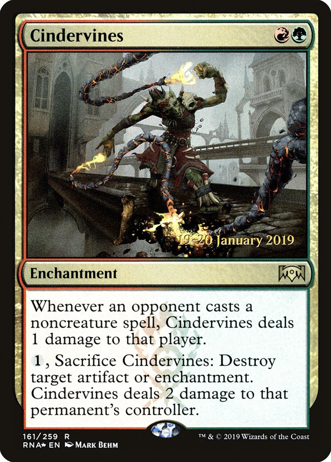 Cindervines [Ravnica Allegiance Prerelease Promos] | Silver Goblin