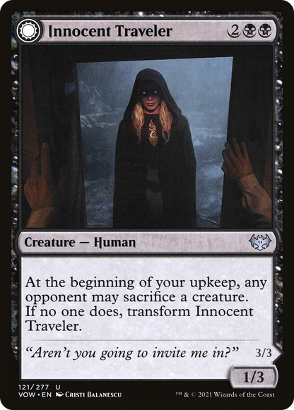 Innocent Traveler // Malicious Invader (121) - Innistrad: Crimson Vow