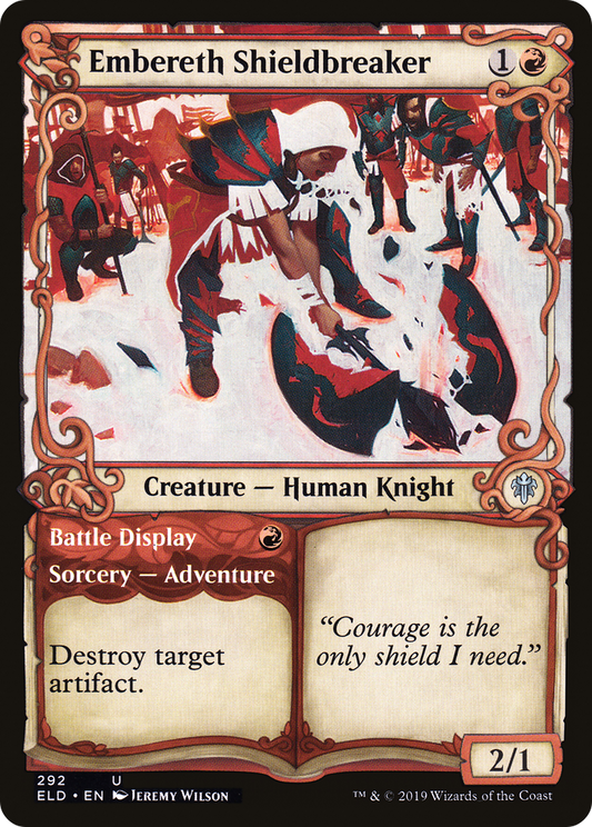 Embereth Shieldbreaker // Battle Display (Showcase) (292) - Throne of Eldraine