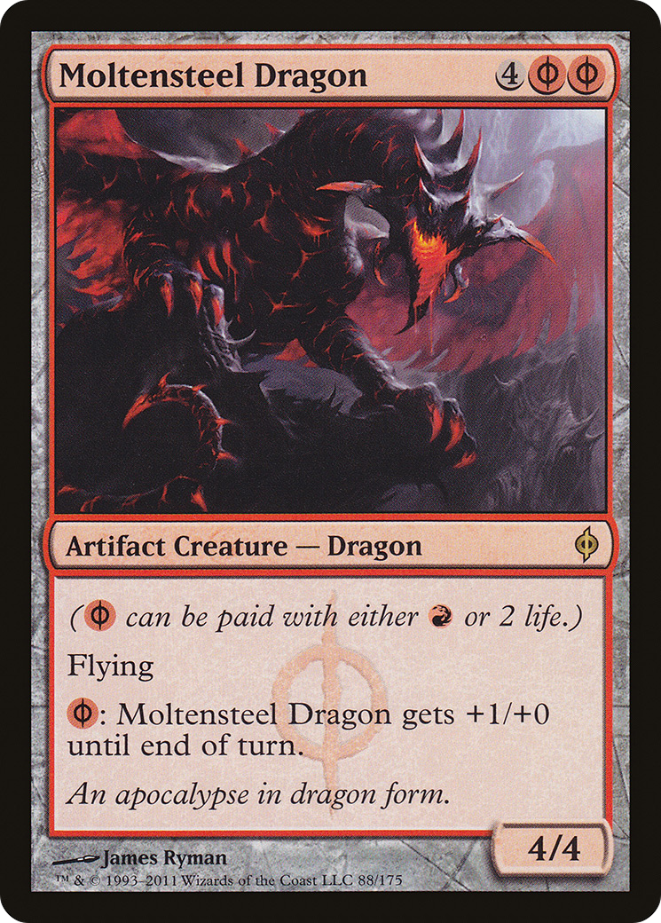 Moltensteel Dragon (088) Foil - New Phyrexia