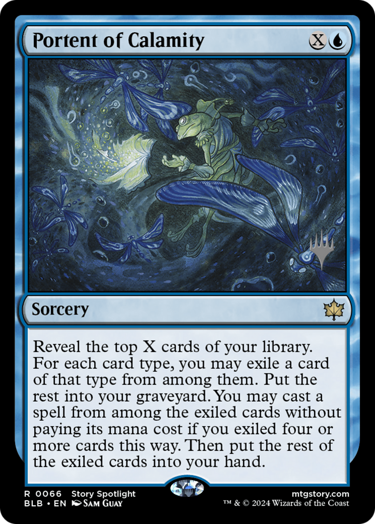 Portent of Calamity (Promo Pack) [Bloomburrow Promos] Foil
