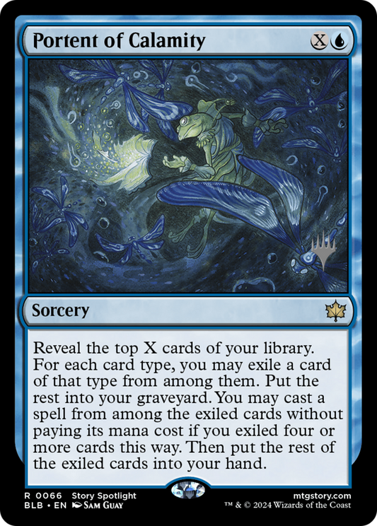 Portent of Calamity (Promo Pack) [Bloomburrow Promos] Foil