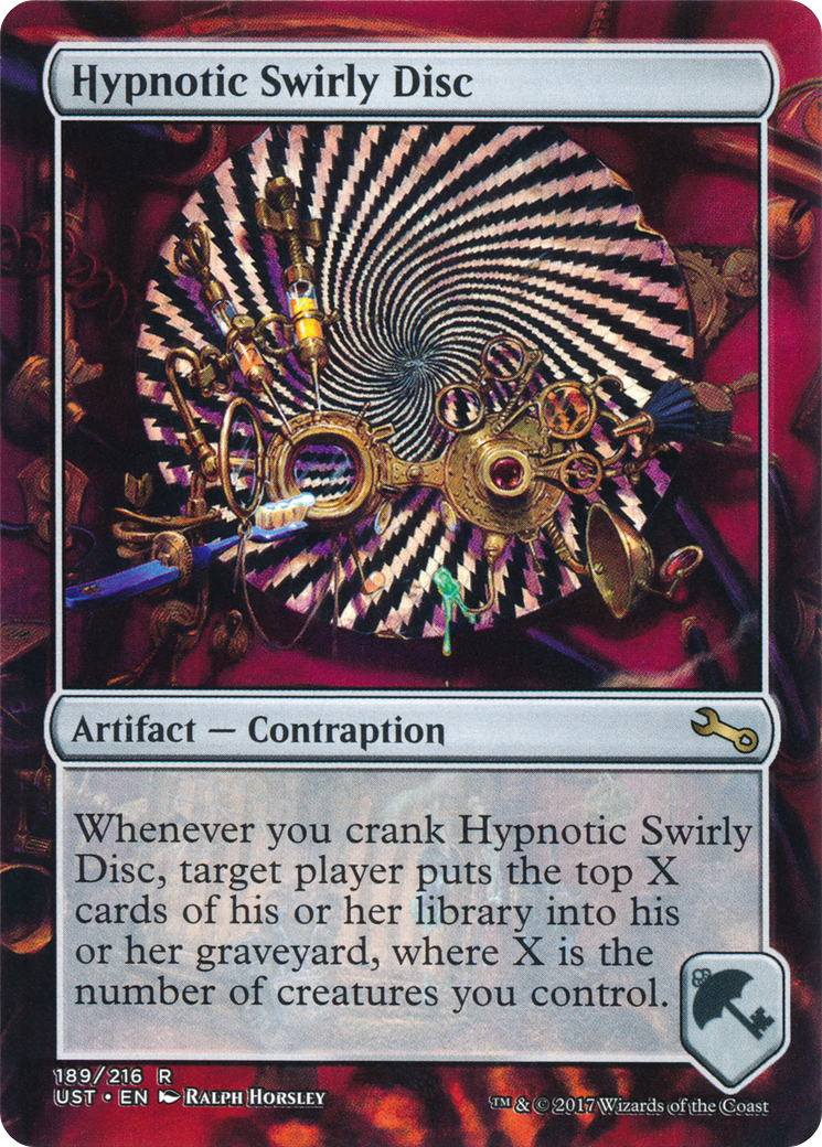 Hypnotic Swirly Disc (189) - Unstable