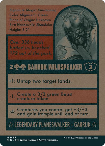 Garruk Wildspeaker // Garruk Wildspeaker (1457) - Secret Lair Drop
