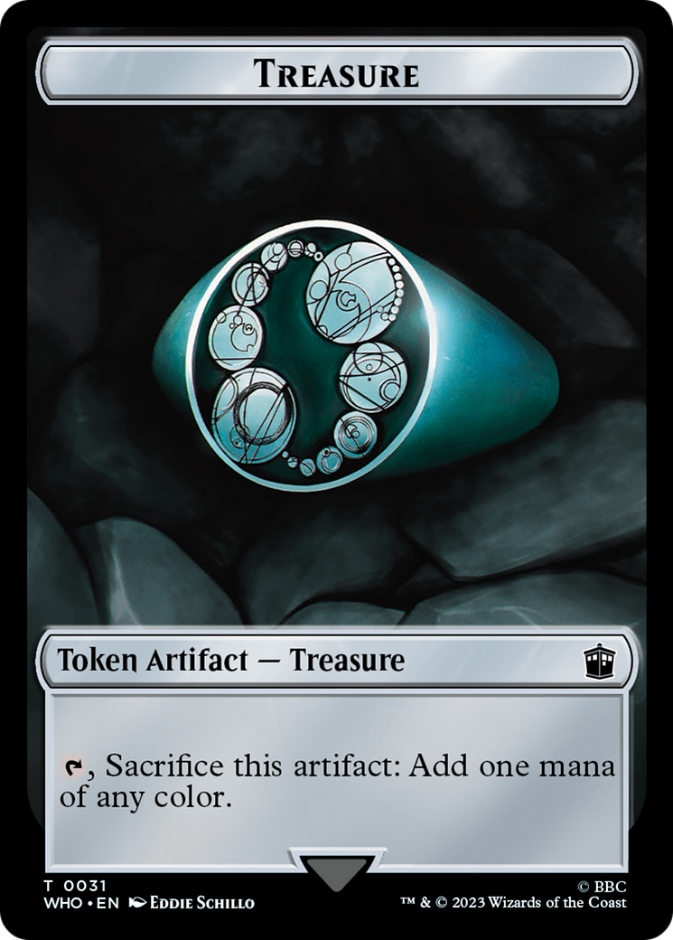 Alien // Treasure (0031) Double-Sided Token [Doctor Who Tokens] | Silver Goblin