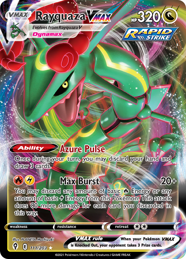 Rayquaza VMAX (111/203) (Jumbo Card) [Sword & Shield: Evolving Skies] | Silver Goblin