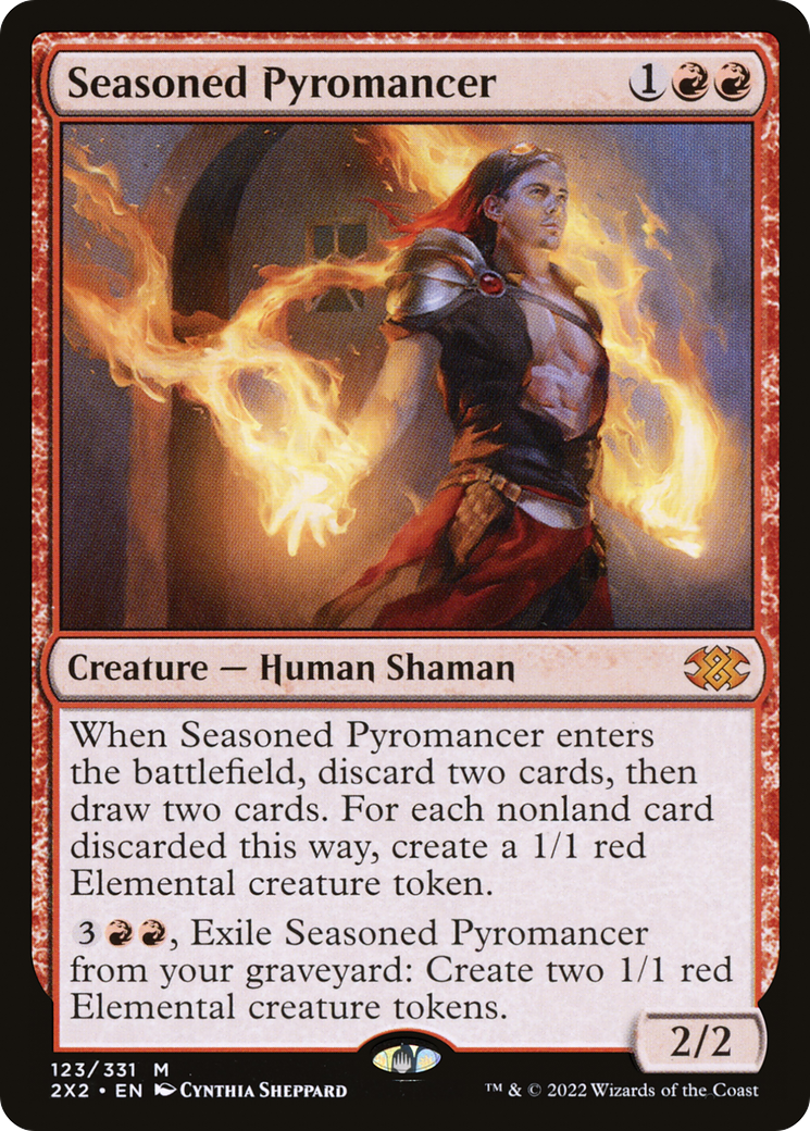Seasoned Pyromancer (123) Foil - Double Masters 2022