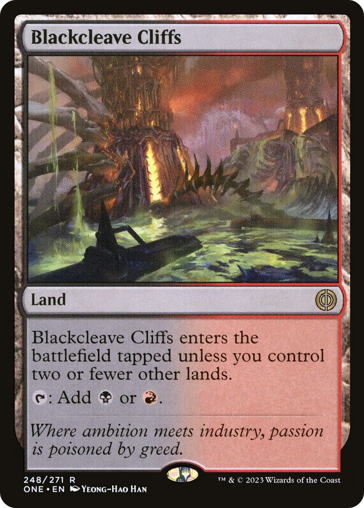 Blackcleave Cliffs (248) - Phyrexia: All Will Be One