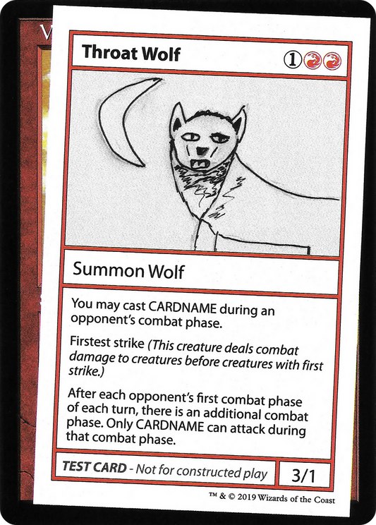 Throat Wolf (2021 Edition) [Mystery Booster Playtest Cards]