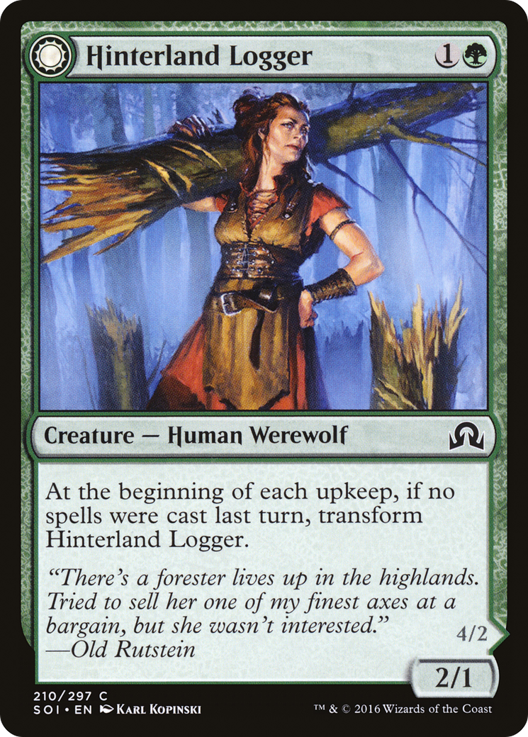 Hinterland Logger (210) - Shadows over Innistrad