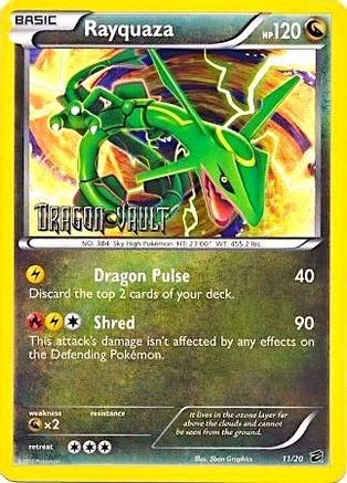Rayquaza - 11/20 (Dragon Vault) (11) Holofoil - Blister Exclusives