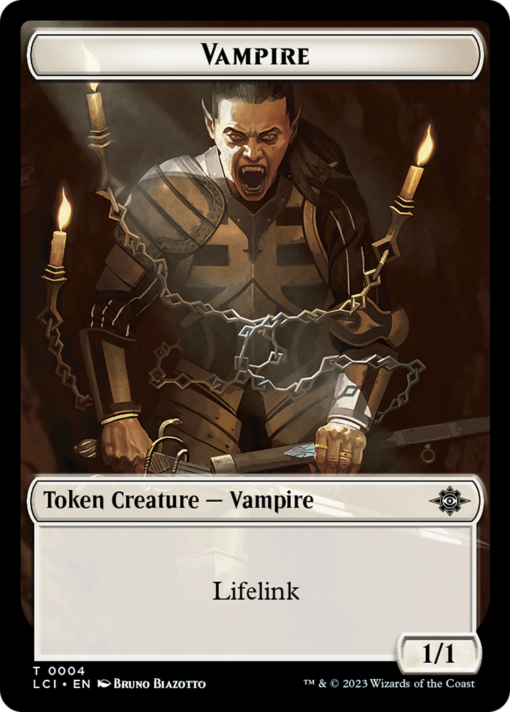 Vampire // Vampire Demon Double-Sided Token [The Lost Caverns of Ixalan Tokens] | Silver Goblin