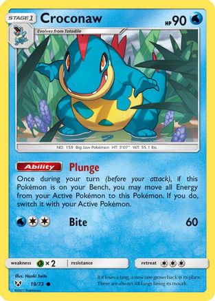Croconaw (19) - Shining Legends