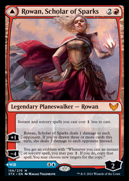 Rowan, Scholar of Sparks // Will, Scholar of Frost [Strixhaven: School of Mages] Foil