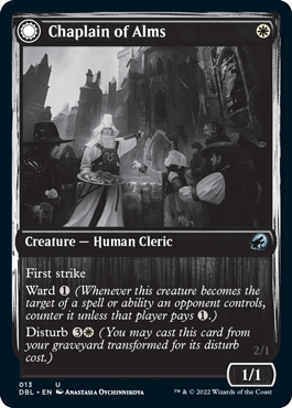 Chaplain of Alms // Chapel Shieldgeist (013) Foil - Innistrad: Double Feature