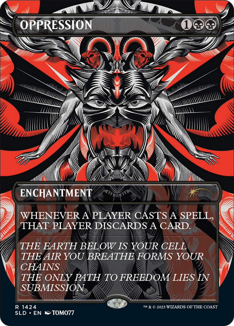 Oppression (1424) Foil - Secret Lair Drop