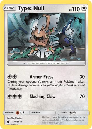 Type: Null (89/111) [Sun & Moon: Crimson Invasion] | Silver Goblin