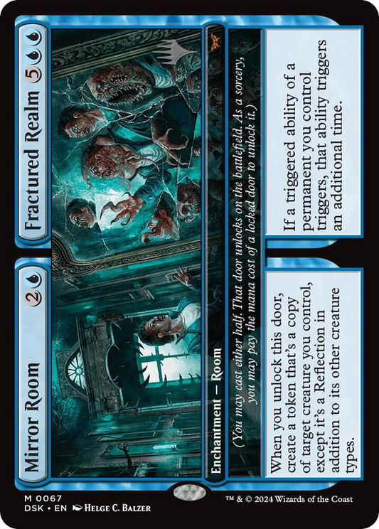 Mirror Room // Fractured Realm [Duskmourn: House of Horror Promos] Foil