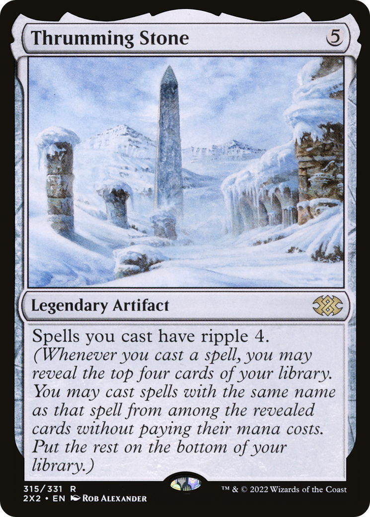 Thrumming Stone (315) Foil - Double Masters 2022