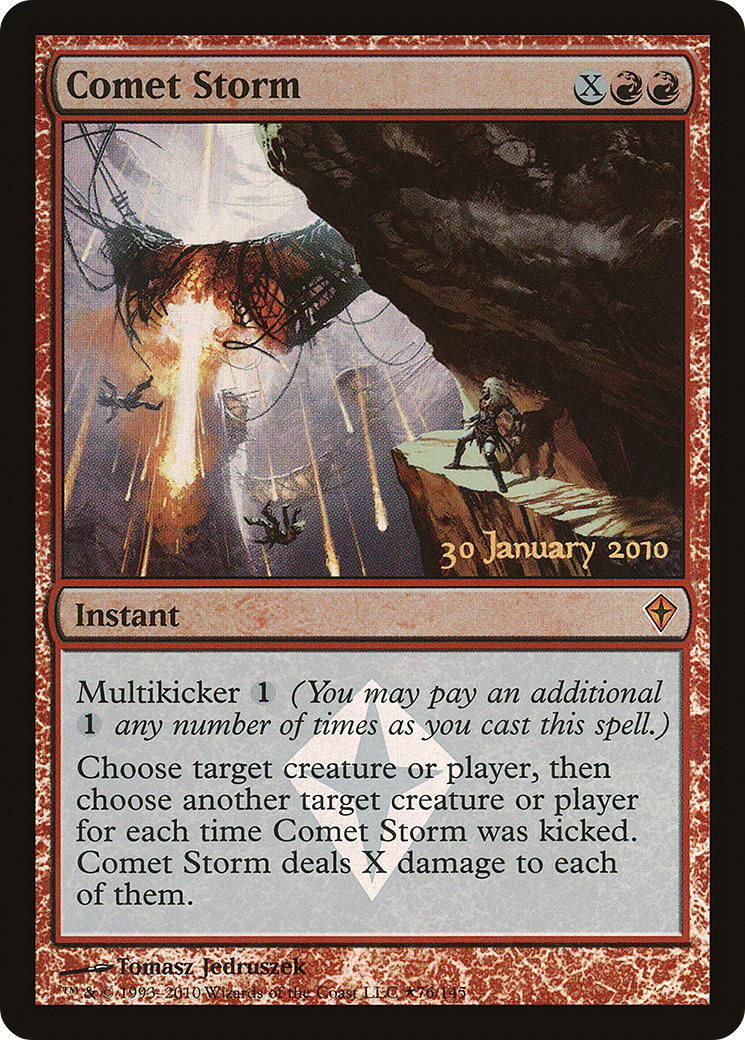 Comet Storm (76★) Foil - Worldwake Promos