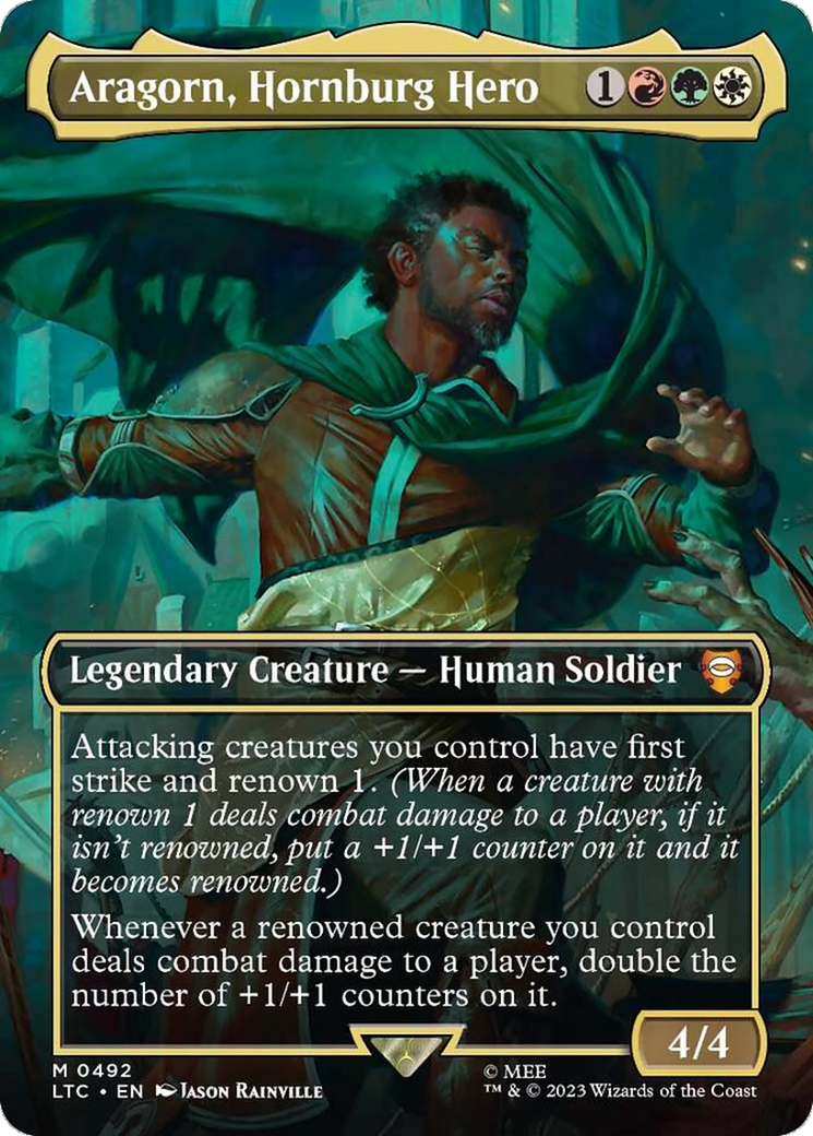 Aragorn, Hornburg Hero (492) Foil - Tales of Middle-earth Commander