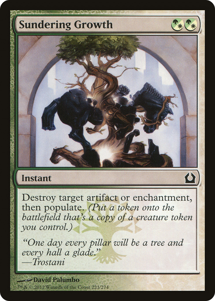 Sundering Growth (223) Foil - Return to Ravnica