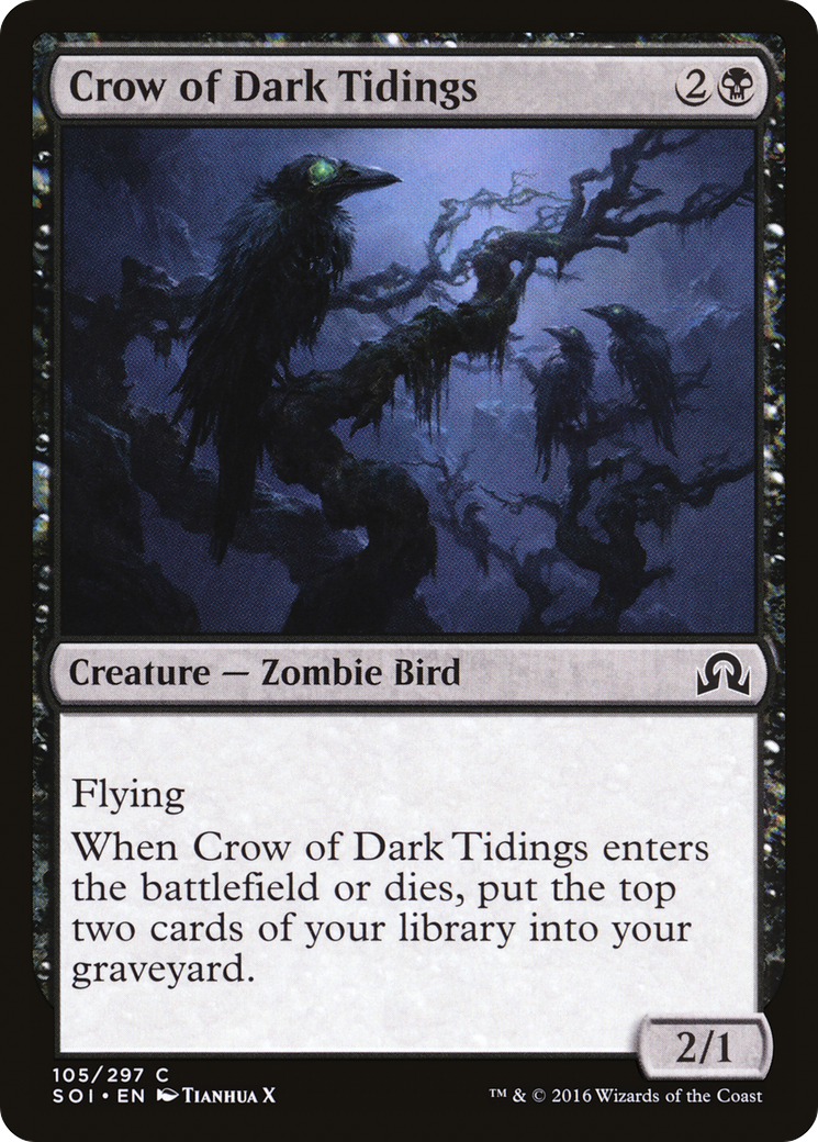 Crow of Dark Tidings (105) - Shadows over Innistrad