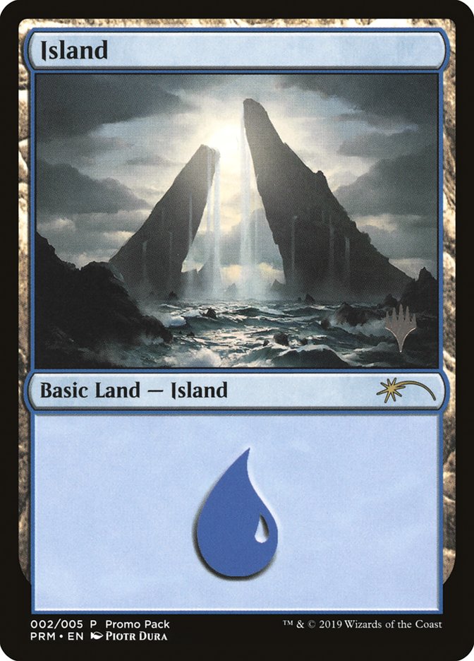 Island (2) [Core Set 2020 Promo Pack] | Silver Goblin