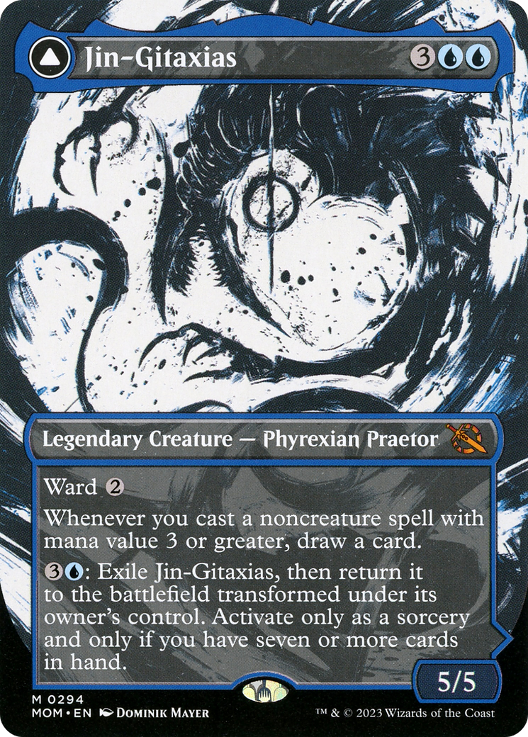 Jin-Gitaxias // The Great Synthesis (Showcase) (294) Foil - March of the Machine