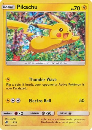 Pikachu - 5/12 (5) Holofoil - McDonalds Promos 2017