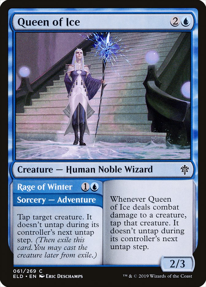 Queen of Ice // Rage of Winter [Throne of Eldraine] | Silver Goblin