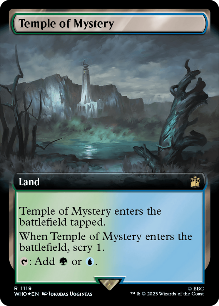 Temple of Mystery (Extended Art) (Surge Foil) [Doctor Who] | Silver Goblin