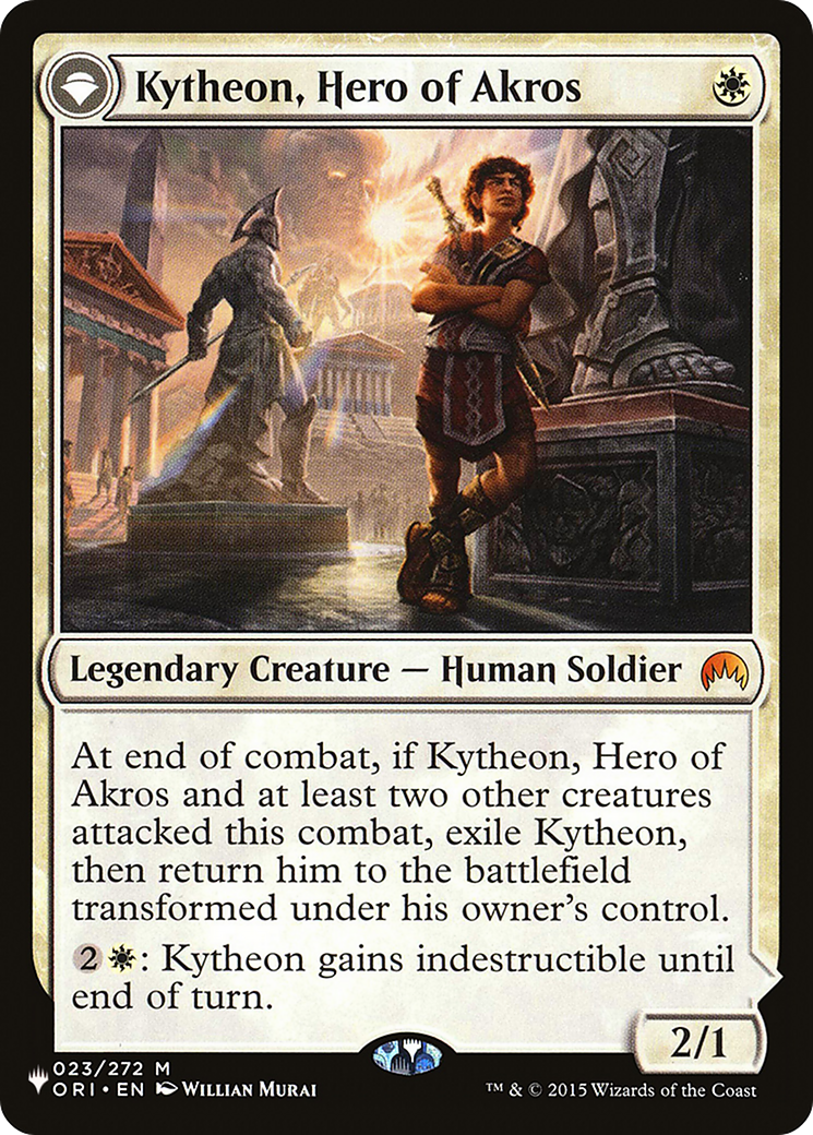 Kytheon, Hero of Akros // Gideon, Battle-Forged (ORI-23) - The List