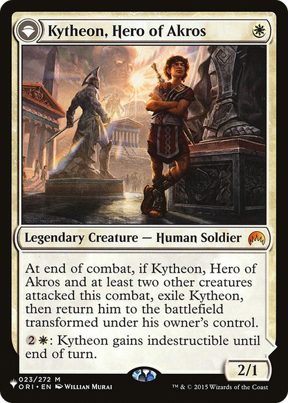 Kytheon, Hero of Akros // Gideon, Battle-Forged (ORI-23) - The List