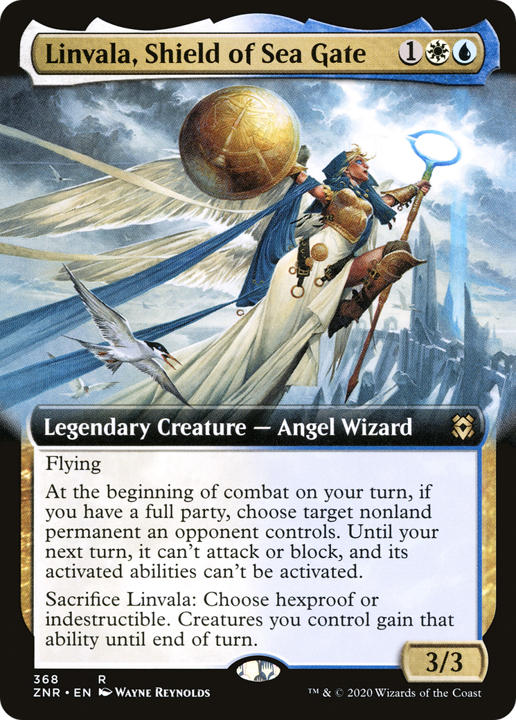 Linvala, Shield of Sea Gate (Extended Art) (368) - Zendikar Rising