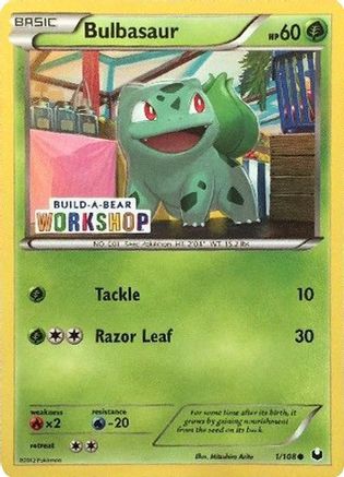 Bulbasaur (1/108) (Build A Bear Workshop Exclusive) [Black & White: Dark Explorers] | Silver Goblin