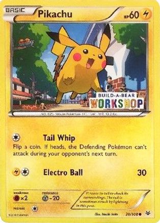 Pikachu - 20/108 (Build-A-Bear Workshop Exclusive) (20) - Miscellaneous Cards & Products