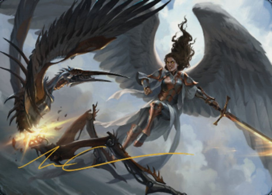 Destroy Evil Art Card (Gold-Stamped Signature) [Dominaria United Art Series]
