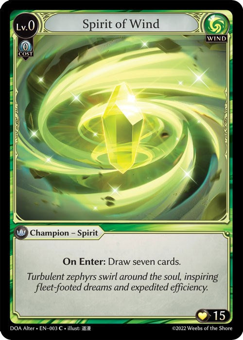 Spirit of Wind (003) [Dawn of Ashes: Alter Edition] | Silver Goblin