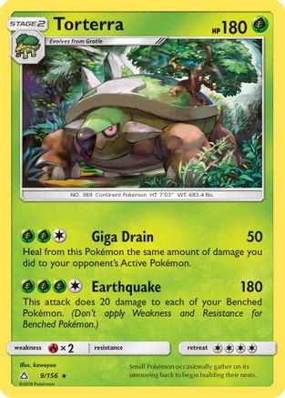 Torterra (9) Reverse Holofoil - SM  Ultra Prism