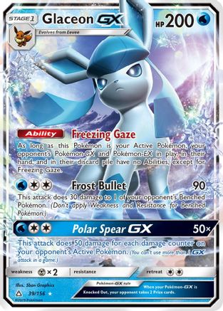 Glaceon GX (39) Holofoil - SM  Ultra Prism