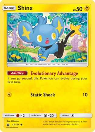 Shinx (45/156) [Sun & Moon: Ultra Prism] Reverse Holofoil