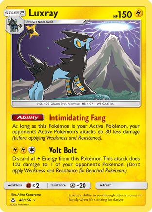 Luxray (48/156) [Sun & Moon: Ultra Prism] | Silver Goblin